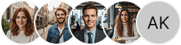 Multiple investor profile avatars on Keepvor Ventures trading review block